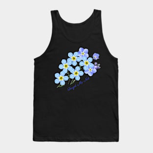 Forget-Me-Not Flower Botanical Tank Top